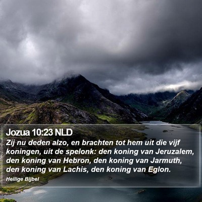 Jozua 10:23 NLD Bible Verse Image