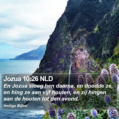 Jozua 10:26 NLD Bible Verse Image