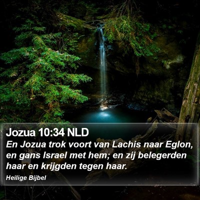 Jozua 10:34 NLD Bible Verse Image