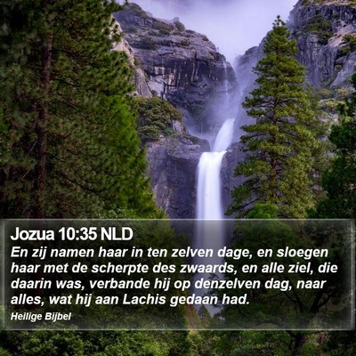 Jozua 10:35 NLD Bible Verse Image