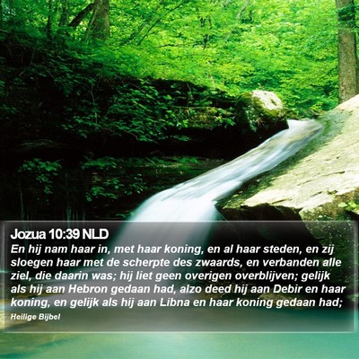 Jozua 10:39 NLD Bible Verse Image