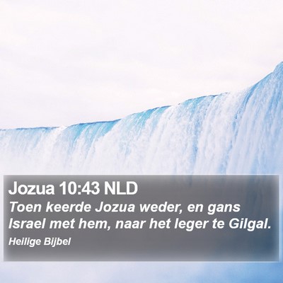 Jozua 10:43 NLD Bible Verse Image