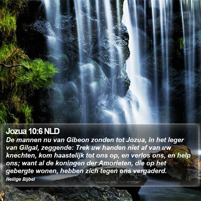 Jozua 10:6 NLD Bible Verse Image