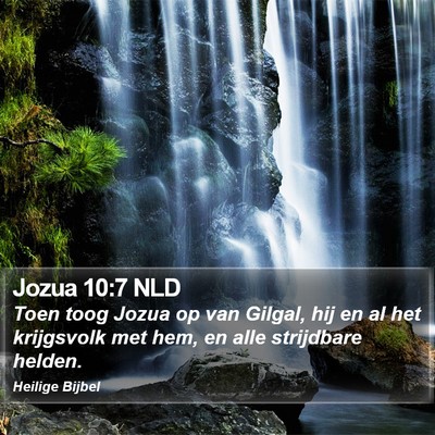 Jozua 10:7 NLD Bible Verse Image