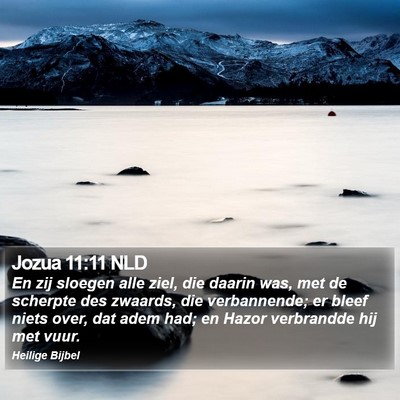 Jozua 11:11 NLD Bible Verse Image