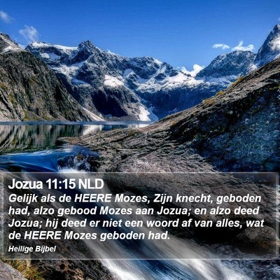 Jozua 11:15 NLD Bible Verse Image