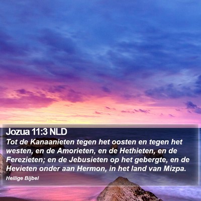 Jozua 11:3 NLD Bible Verse Image