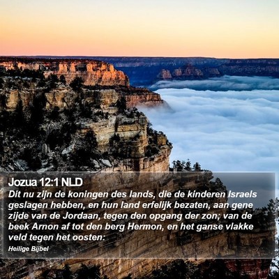 Jozua 12:1 NLD Bible Verse Image