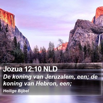 Jozua 12:10 NLD Bible Verse Image