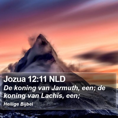 Jozua 12:11 NLD Bible Verse Image