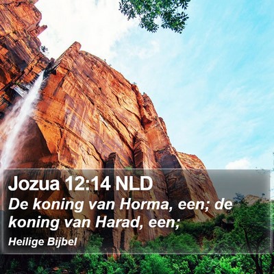 Jozua 12:14 NLD Bible Verse Image