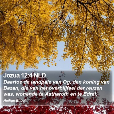 Jozua 12:4 NLD Bible Verse Image