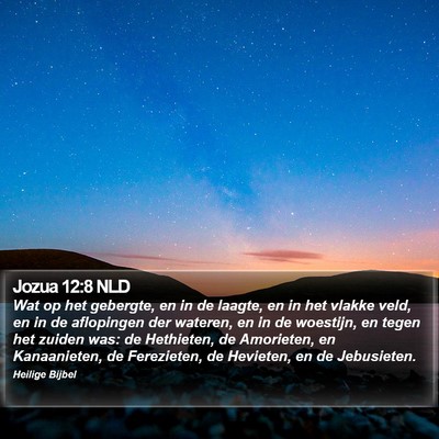 Jozua 12:8 NLD Bible Verse Image