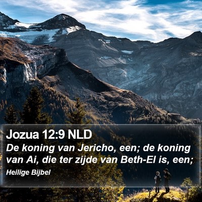 Jozua 12:9 NLD Bible Verse Image