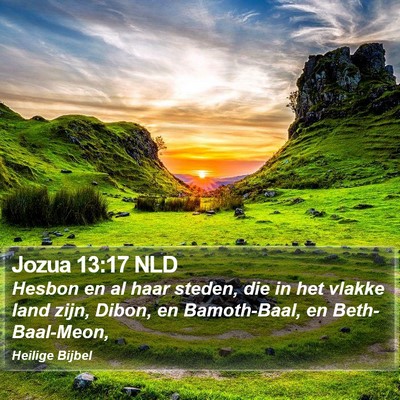 Jozua 13:17 NLD Bible Verse Image