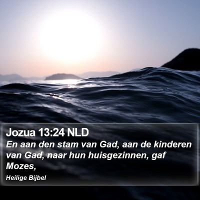 Jozua 13:24 NLD Bible Verse Image