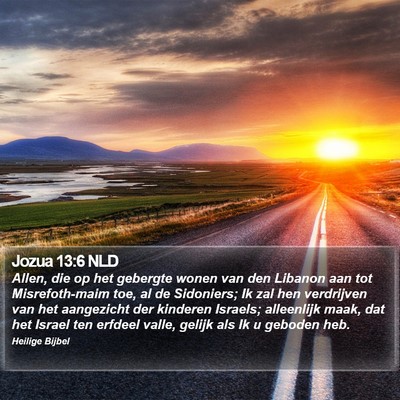 Jozua 13:6 NLD Bible Verse Image
