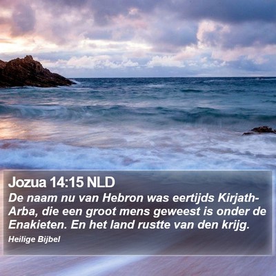 Jozua 14:15 NLD Bible Verse Image