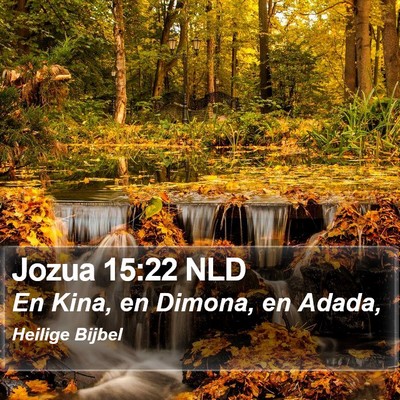 Jozua 15:22 NLD Bible Verse Image