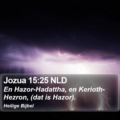 Jozua 15:25 NLD Bible Verse Image