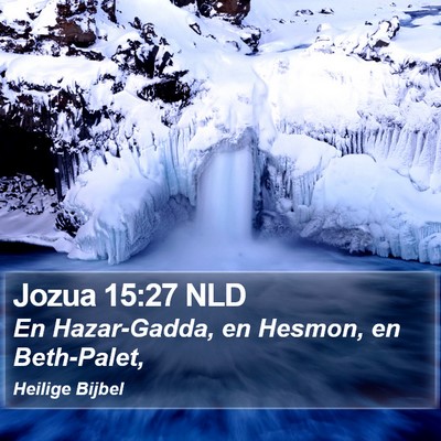 Jozua 15:27 NLD Bible Verse Image