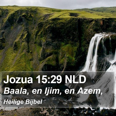 Jozua 15:29 NLD Bible Verse Image