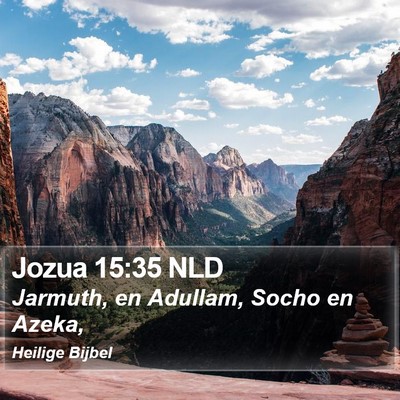 Jozua 15:35 NLD Bible Verse Image