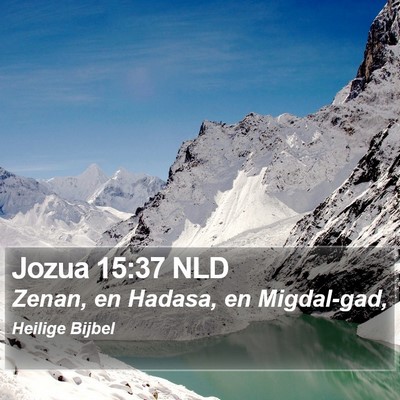 Jozua 15:37 NLD Bible Verse Image