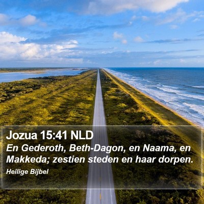 Jozua 15:41 NLD Bible Verse Image