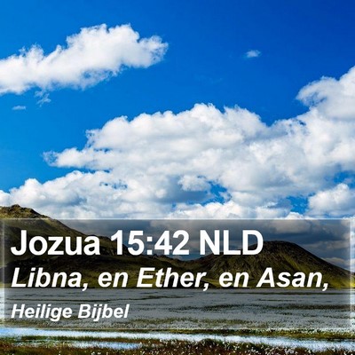Jozua 15:42 NLD Bible Verse Image