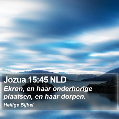 Jozua 15:45 NLD Bible Verse Image
