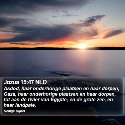 Jozua 15:47 NLD Bible Verse Image