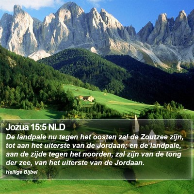 Jozua 15:5 NLD Bible Verse Image