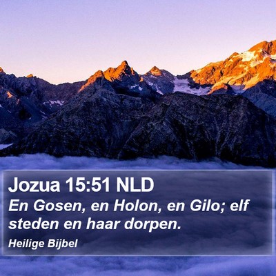 Jozua 15:51 NLD Bible Verse Image