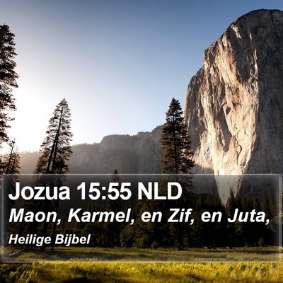Jozua 15:55 NLD Bible Verse Image