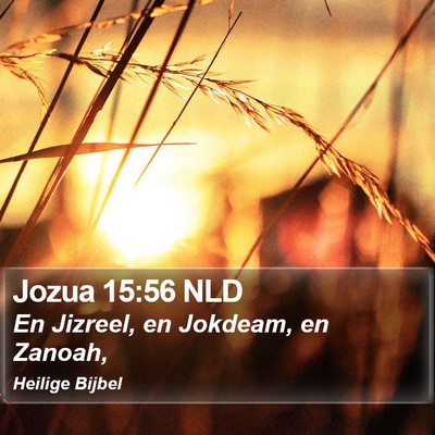 Jozua 15:56 NLD Bible Verse Image