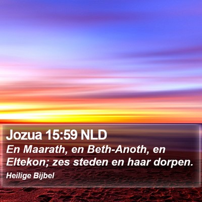 Jozua 15:59 NLD Bible Verse Image