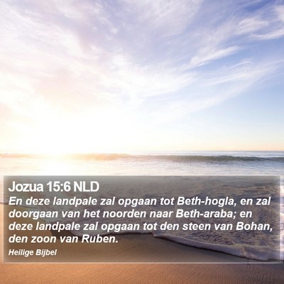 Jozua 15:6 NLD Bible Verse Image