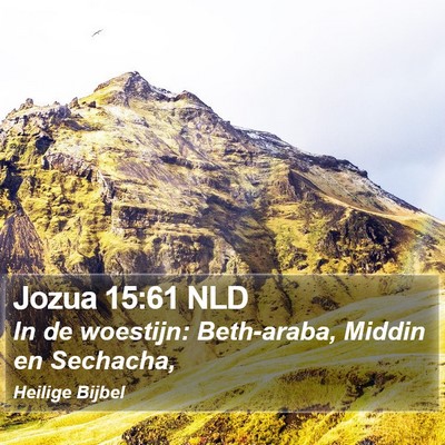 Jozua 15:61 NLD Bible Verse Image