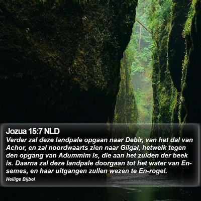 Jozua 15:7 NLD Bible Verse Image