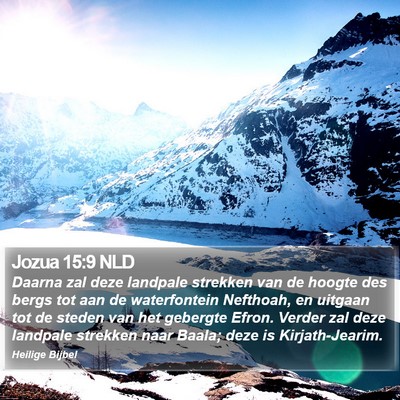 Jozua 15:9 NLD Bible Verse Image