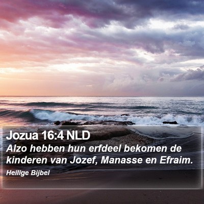 Jozua 16:4 NLD Bible Verse Image