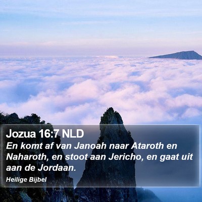 Jozua 16:7 NLD Bible Verse Image