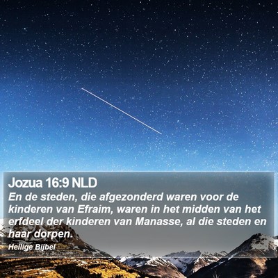 Jozua 16:9 NLD Bible Verse Image