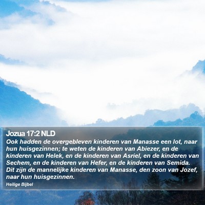 Jozua 17:2 NLD Bible Verse Image