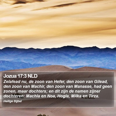 Jozua 17:3 NLD Bible Verse Image