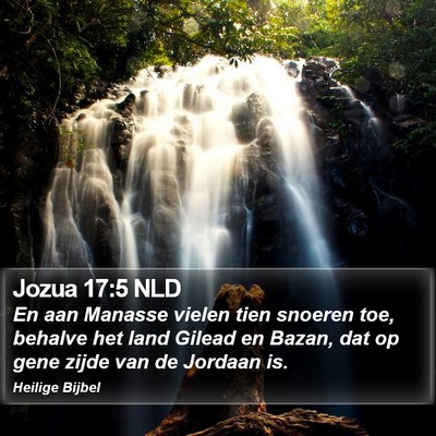 Jozua 17:5 NLD Bible Verse Image