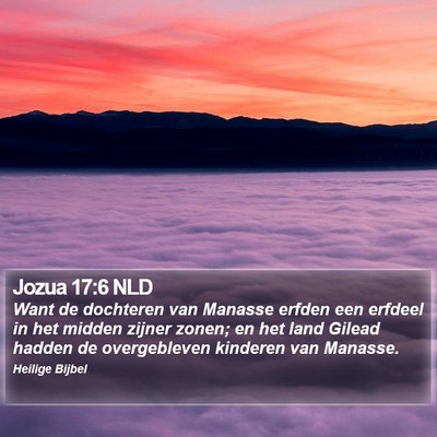 Jozua 17:6 NLD Bible Verse Image