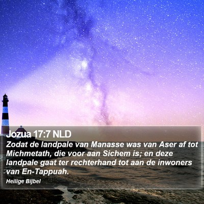 Jozua 17:7 NLD Bible Verse Image