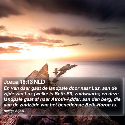 Jozua 18:13 NLD Bible Verse Image